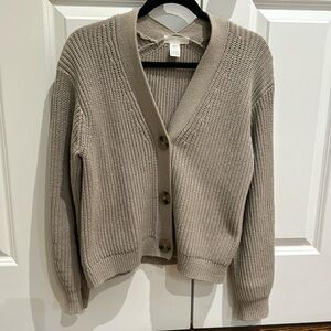 H&M beige cardigan
